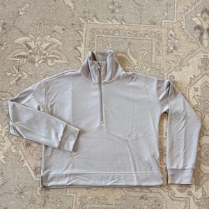 Athleta Women's Light Lavender Quarter-Zip Sweatshirt